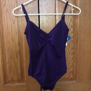 NWT Motionwear purple leotard size MA